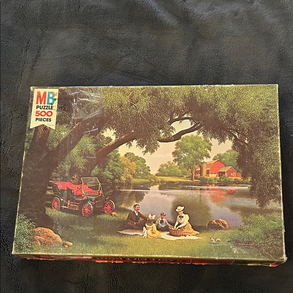 1975 - Milton Bradley Sunday Picnic 500 piece puzzle - Picture 2 of 3